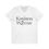 Thumbnail: Kindness Warrior Anti-Racism Black and White Ribbon V-Neck T-Shirt