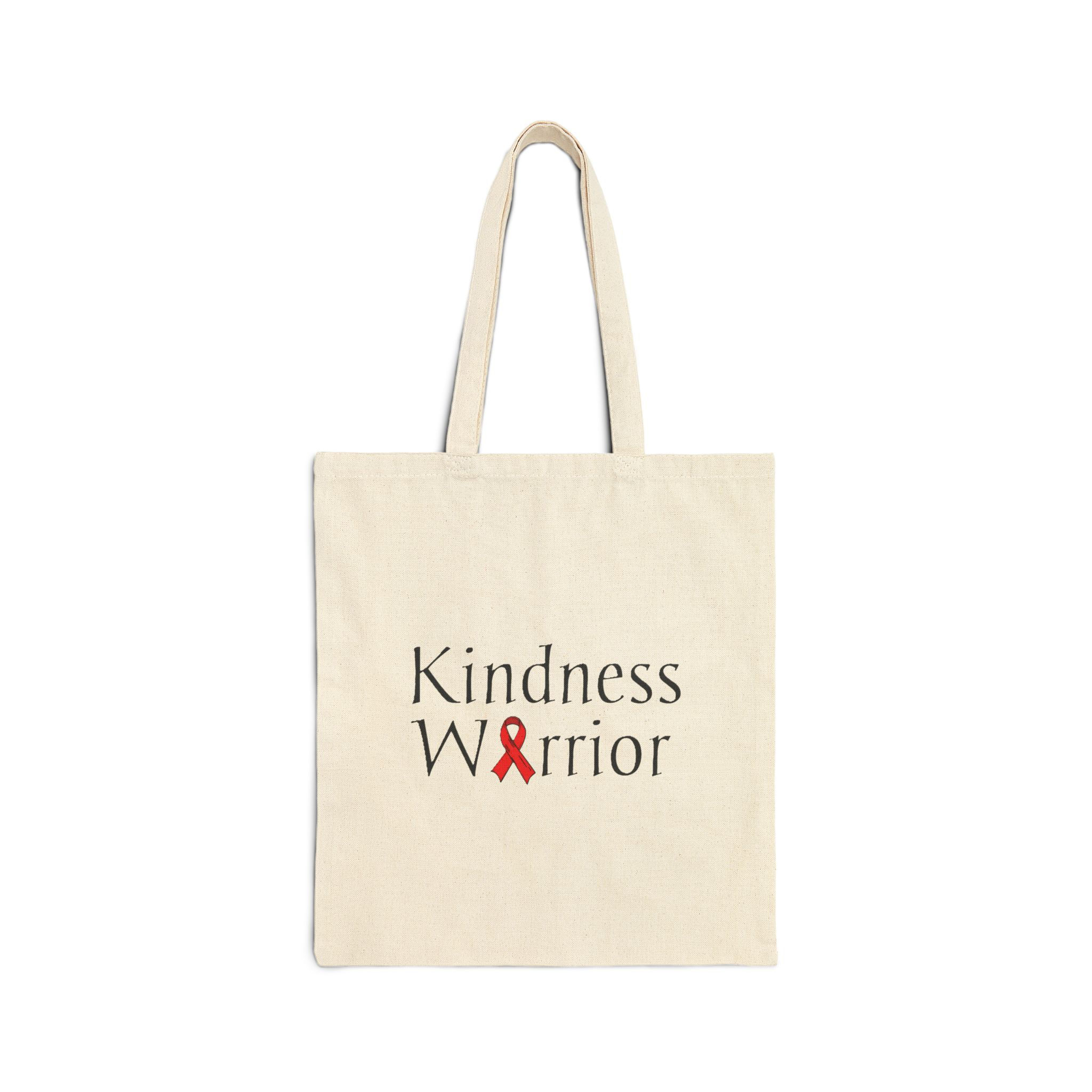 Kindness Warrior Cardiovascular Disease Canvas Tote Bag