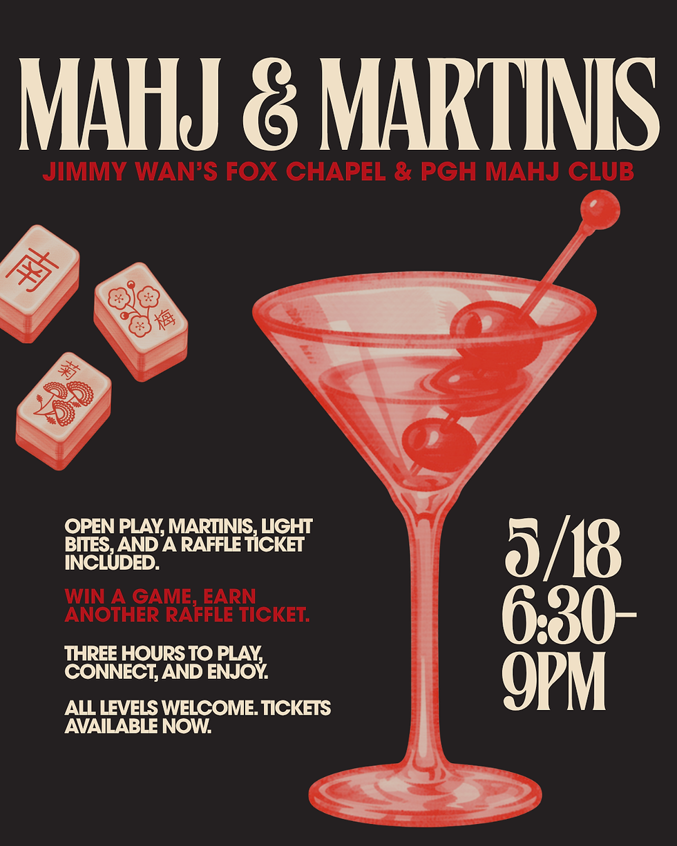 POP-UP Mahj and Martinis at Jimmy Wan's Fox Chapel