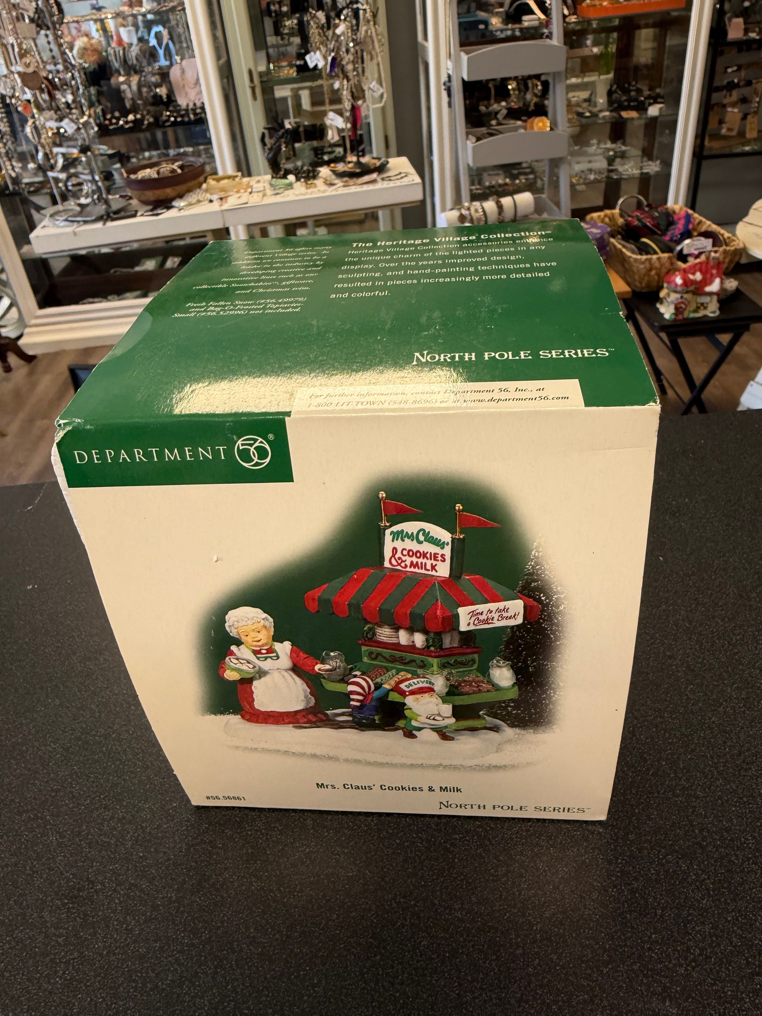 Department 56 North Pole Series Mrs. Claus' Cookies & Milk 56.56861 - Image 1
