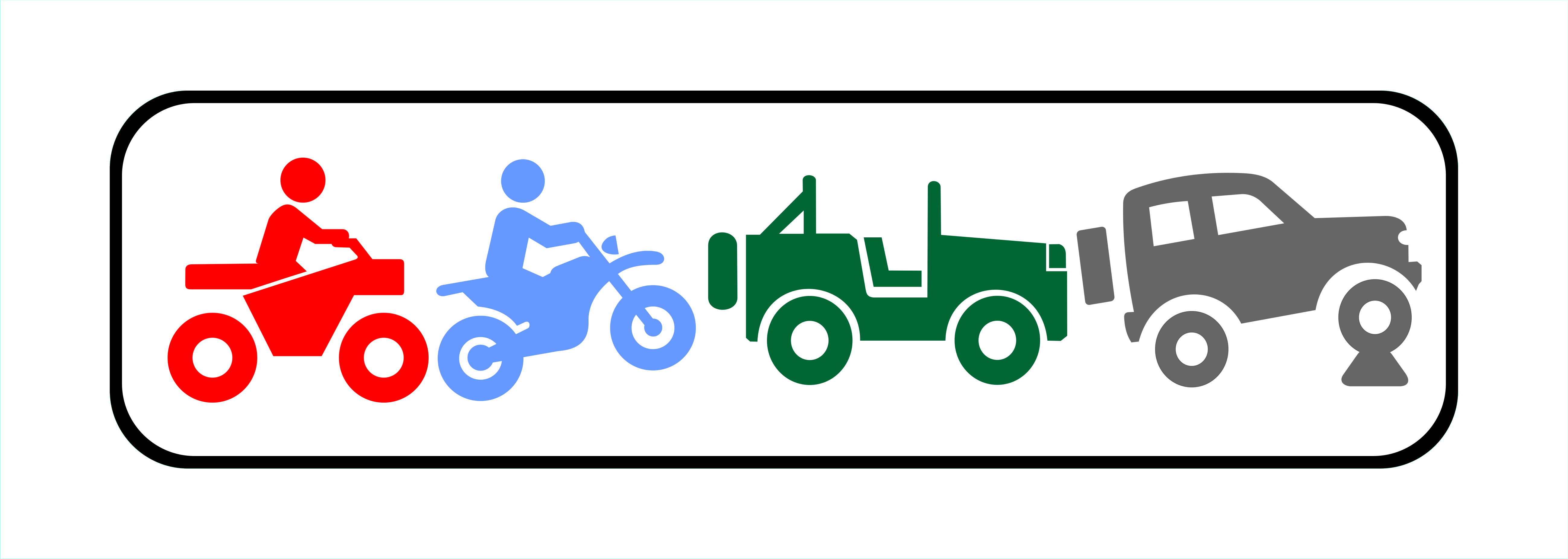 Motorized trail icons