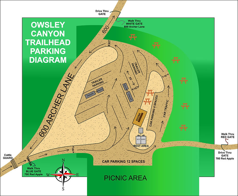 Owsley Canyon Parking Diagram