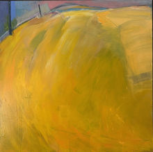 wheat field blowing in the wind. swaying crops