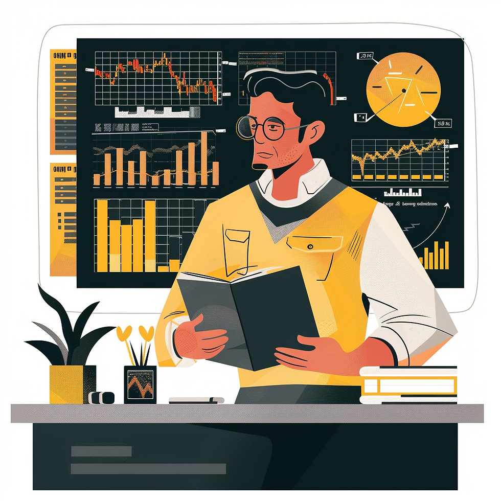 A man indulging in basis trading in the stock market in 2024.