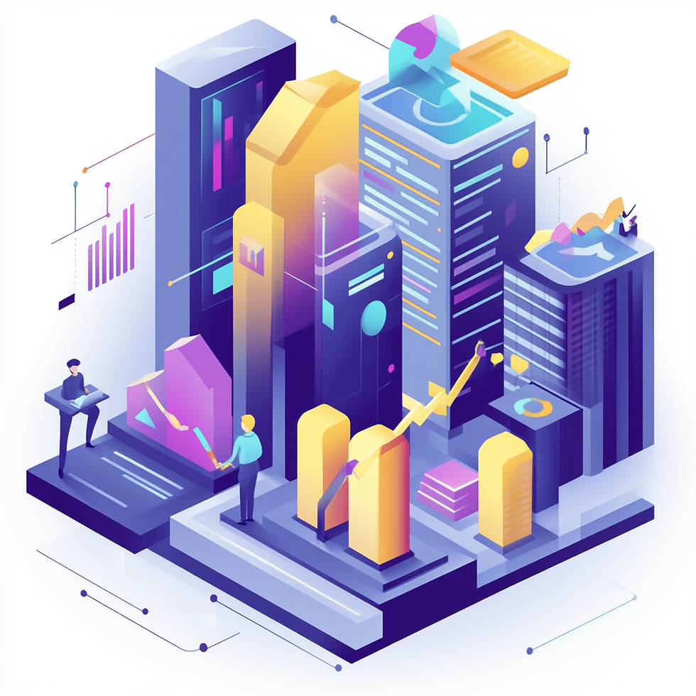 vector based image for the concept of a company distributing its shares