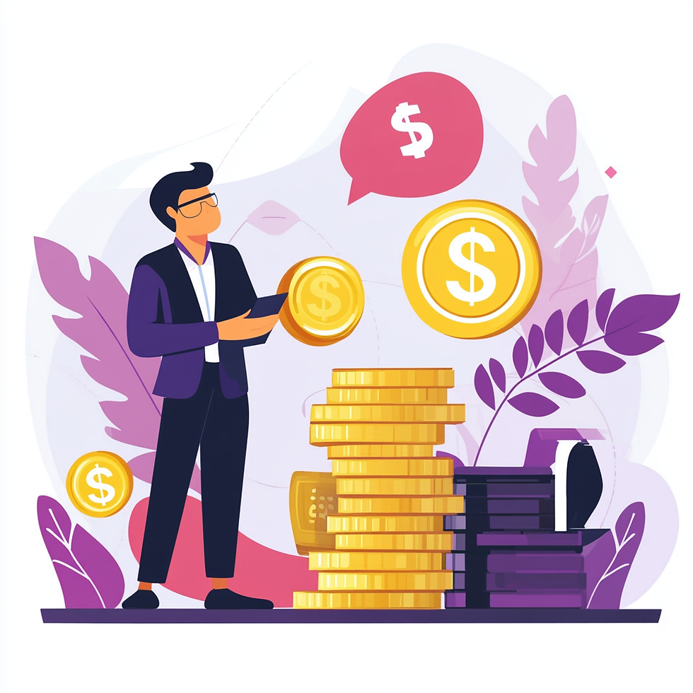 vector based image for the concept of investing ₹1 crore ruppees 