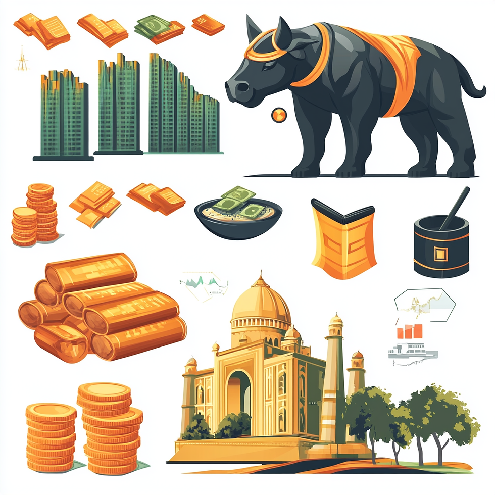Vector based image describing the indian stock market 
