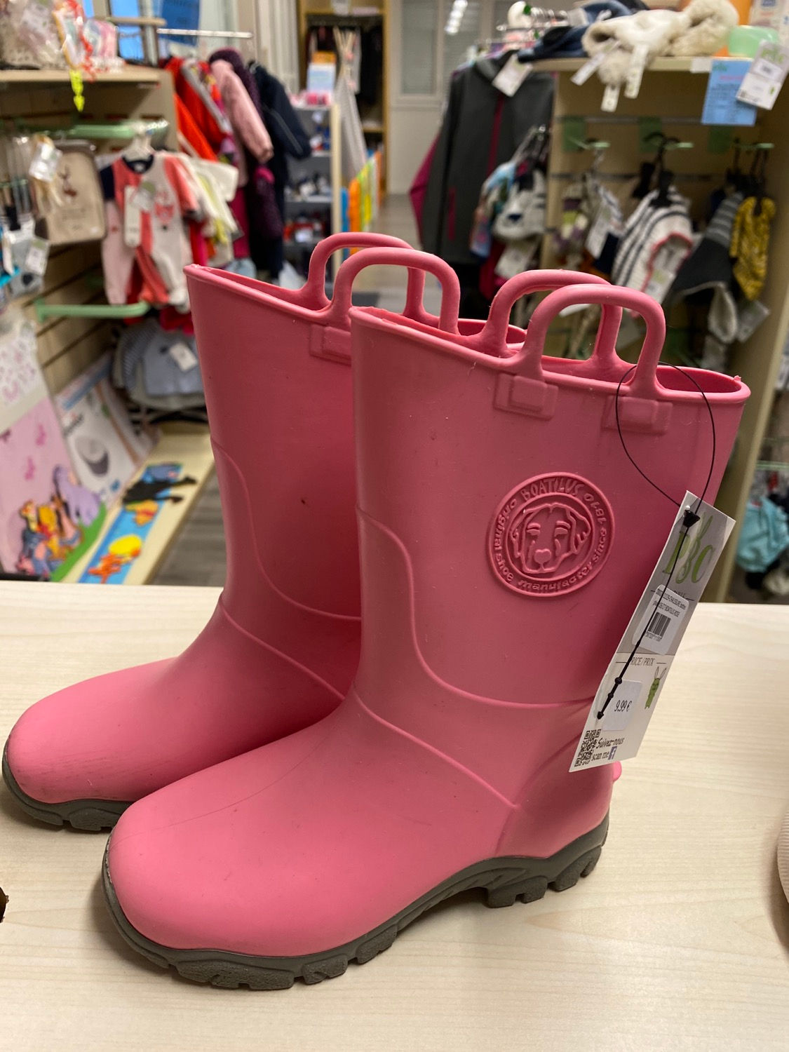 CHAUSSURE bottes pluie t26/27 BOATILUS ROSE