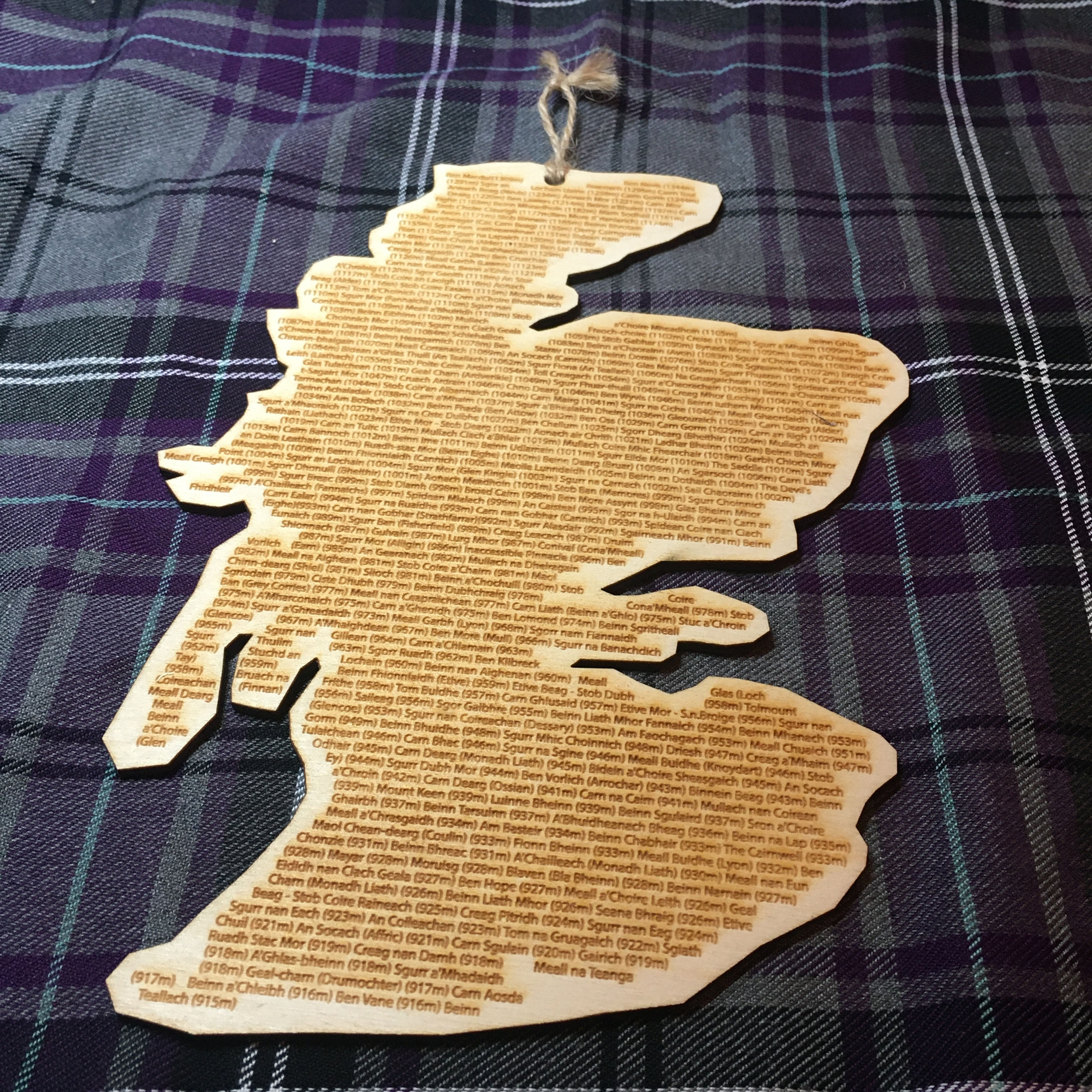 Munro Bagger List by Laser Amore