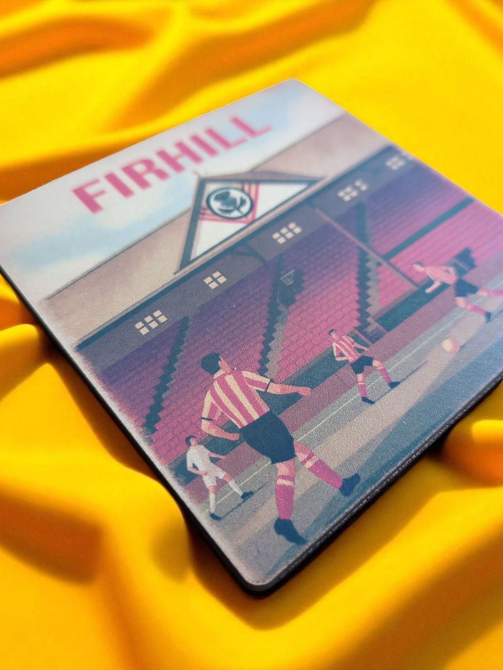 Thumbnail: Scottish football memorabilia coasters with Firhill artwork