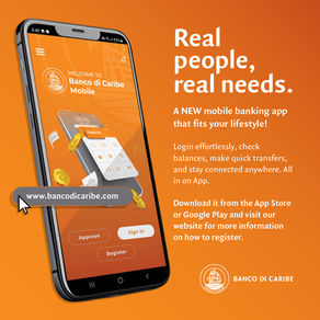 De nieuwe mobiele app van Banco di Caribe is er!