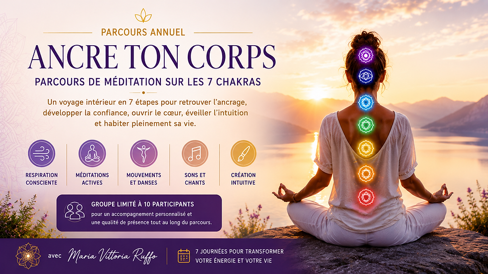 Ancre ton Corps – Parcours annuel de méditation sur les 7 chakras