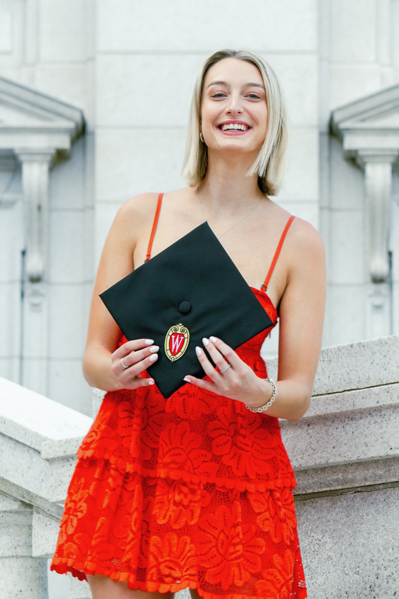 Portrait photography, graduation photography, UW-Madison.