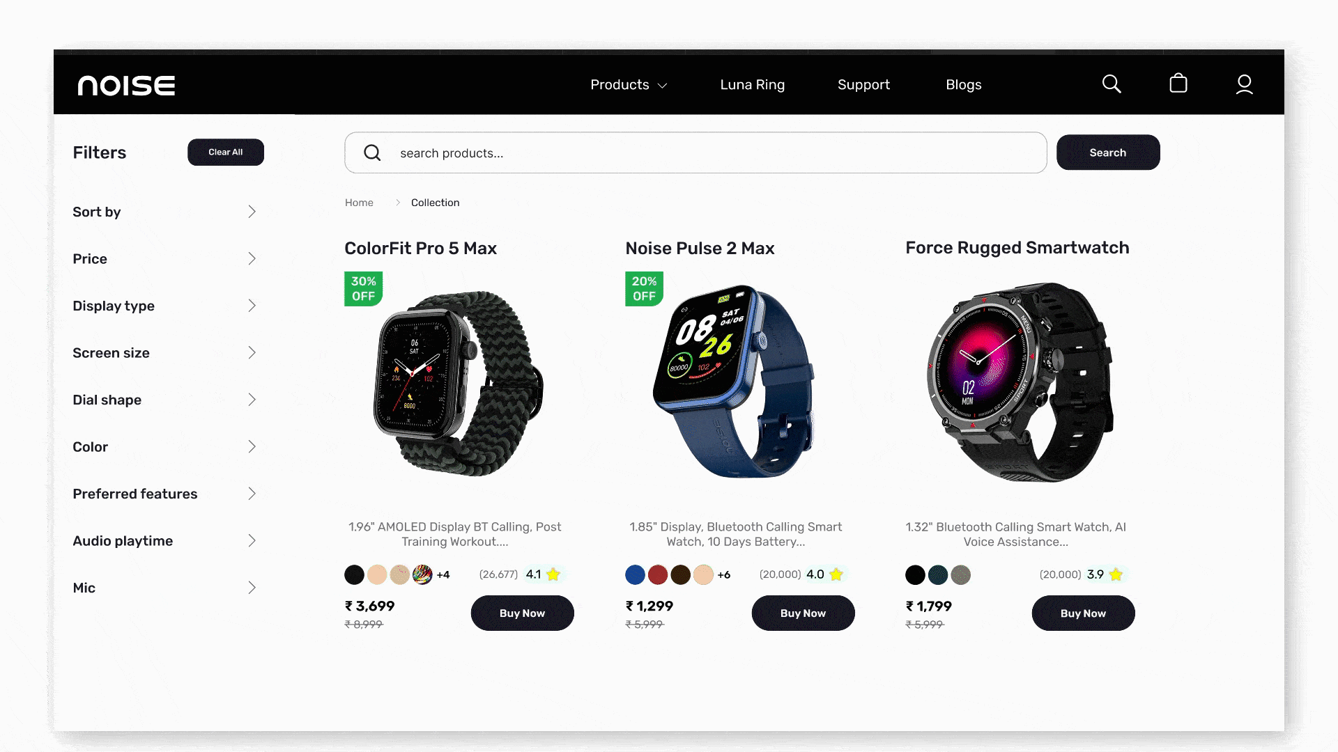 go noise collection page.gif