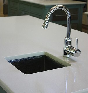Copper Sink & Faucet installed by Santo C. DeSpirit Marble & Granite