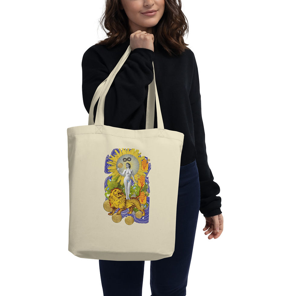 Thumbnail: Strength- Tarot Erotique- Eco Tote Bag