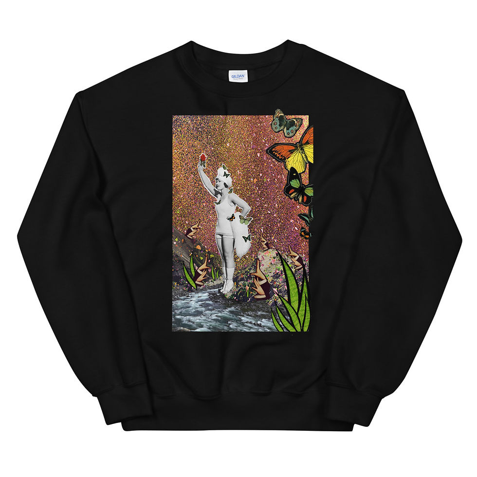 Thumbnail: The Fool- Tarot Erotique- Unisex Sweatshirt