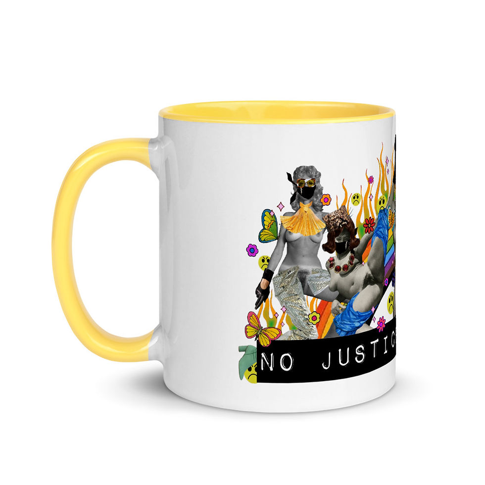 Thumbnail: No Justice No Peace Defund the Police #blacklivesmatter Mug with Color Inside