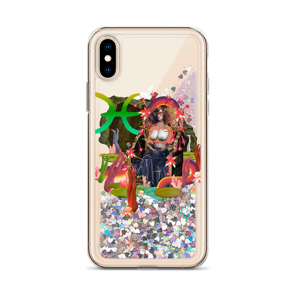Thumbnail: Pisces- Zodiac Series- Liquid Glitter Phone Case