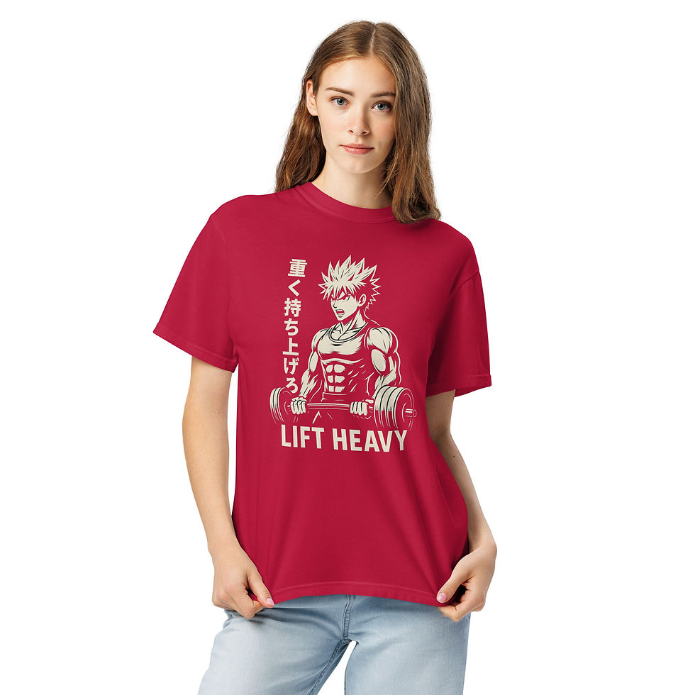 Thumbnail: Lift Heavy Unisex garment-dyed heavyweight t-shirt