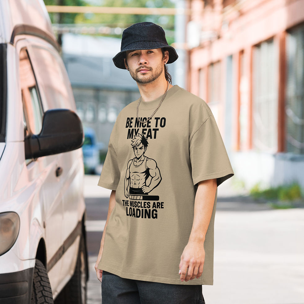 Thumbnail: Muscle loading Oversized faded t-shirt