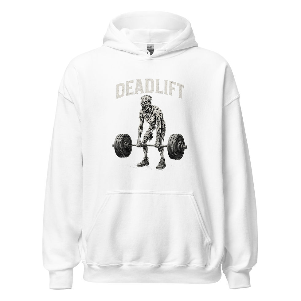 Thumbnail: Deadlift zombie Unisex Heavy Blend Hoodie | Gildan 18500