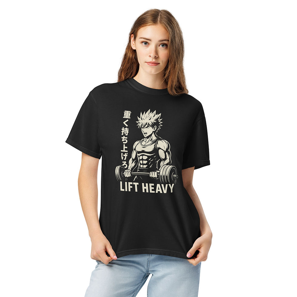 Thumbnail: Lift Heavy Unisex garment-dyed heavyweight t-shirt