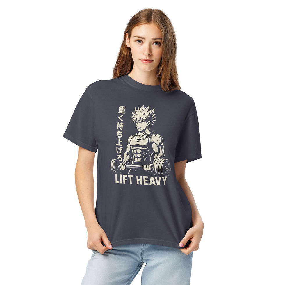 Thumbnail: Lift Heavy Unisex garment-dyed heavyweight t-shirt