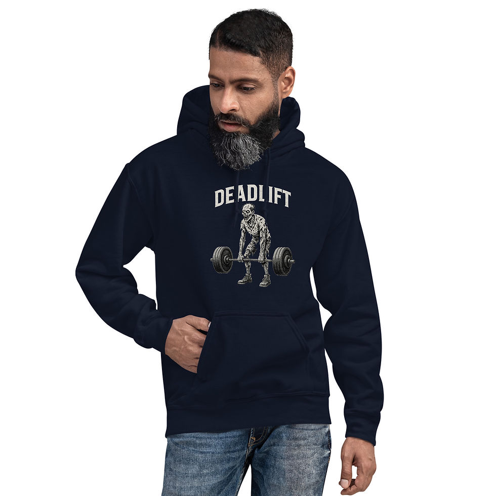 Thumbnail: Deadlift zombie Unisex Heavy Blend Hoodie | Gildan 18500