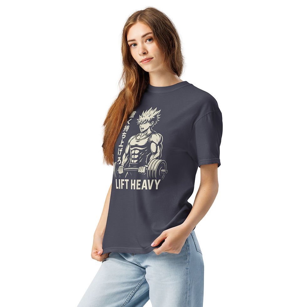 Thumbnail: Lift Heavy Unisex garment-dyed heavyweight t-shirt