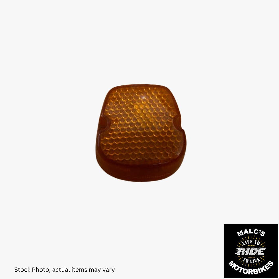 Amber motorcycle light, Malc's Ride With Motorcycles, actual item may vary, Malcsmotorbikespares.