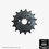 Thumbnail: Motorcycle sprocket isolated on white background with Malc's Ride logo and text.