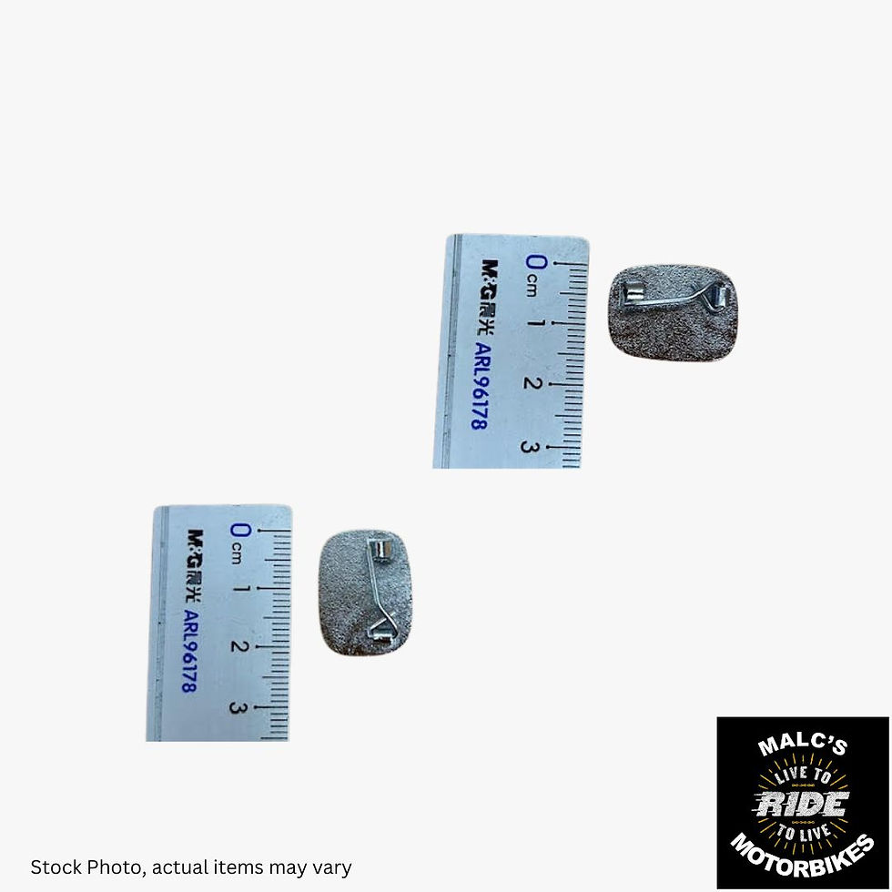 Two MSRX Markers with a silver part and Malcsmotorbikespares.