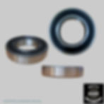 Three metal bearings; Malc's Ride with Motorbikespares; perfect for a motorbike.