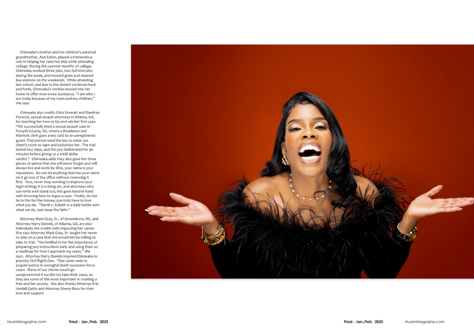 Attorney Chimeaka White HUAMI Magazine Spread 5