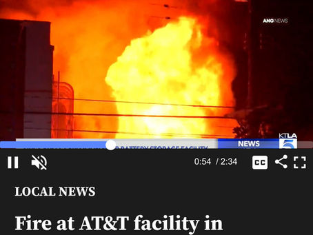 Gardenaで起きた火事。