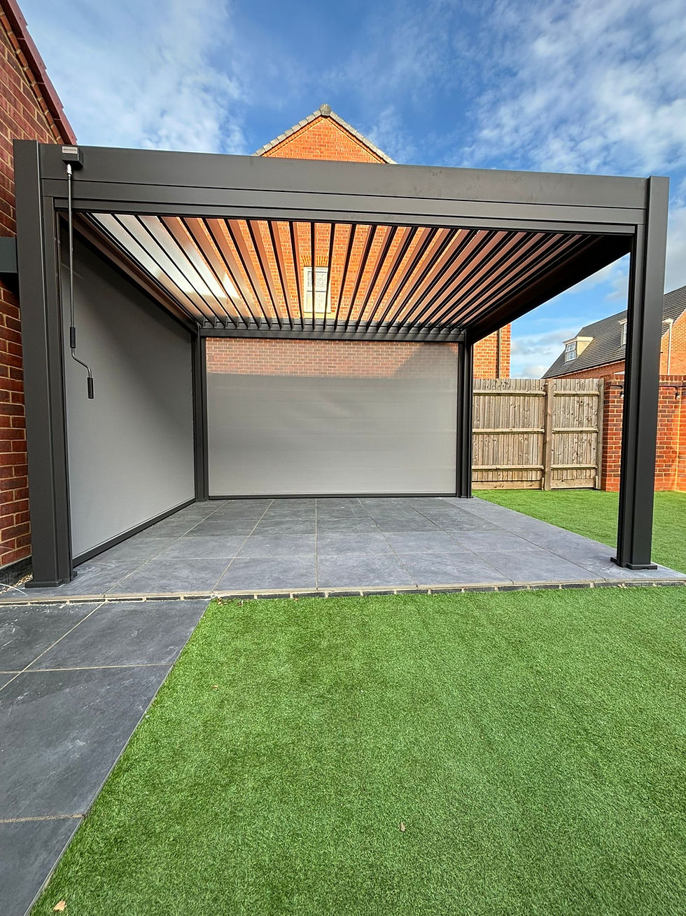 Thumbnail: Emperor 3m x 4m Aluminum Louvered Shutter Roof Gazebo  