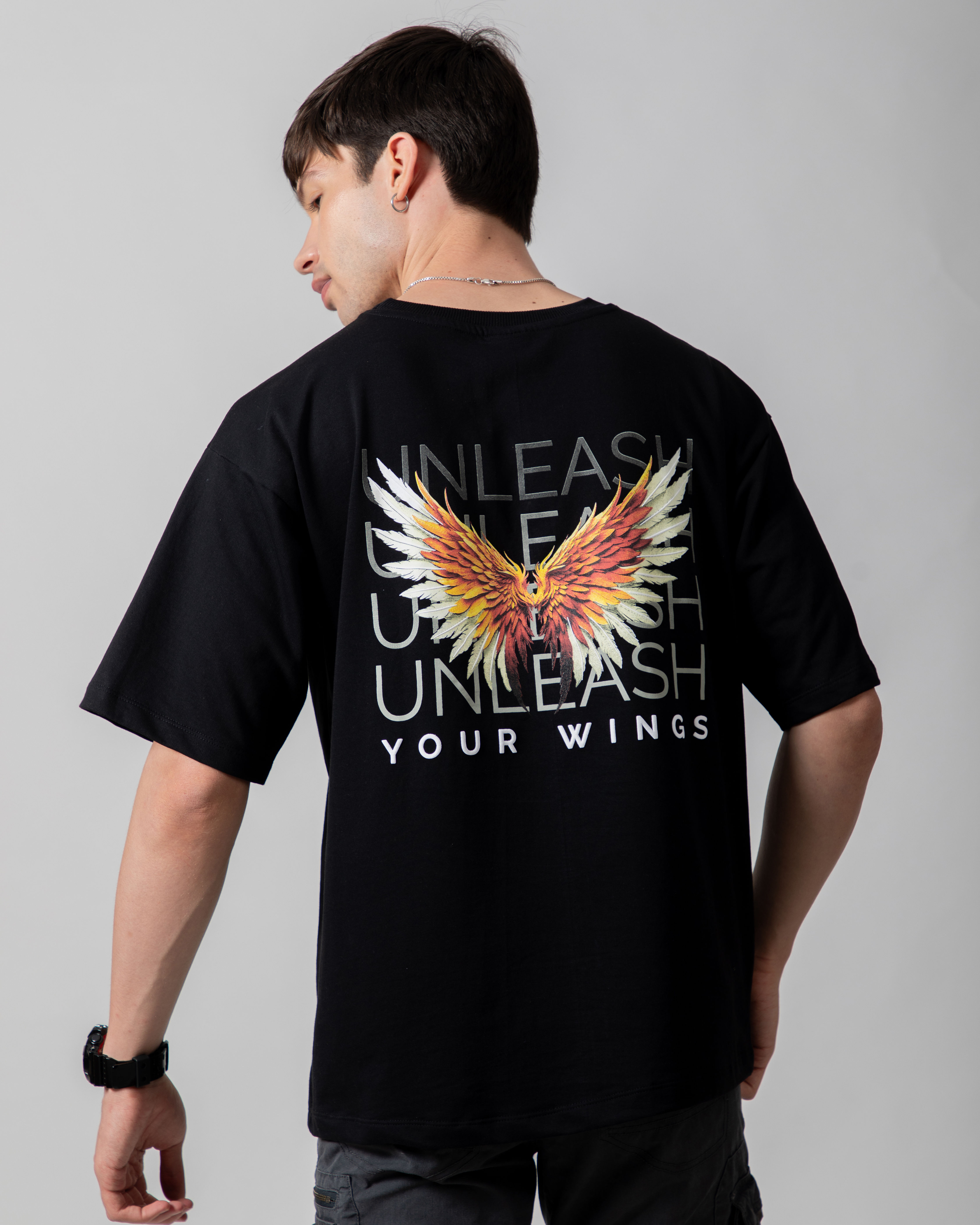 Unleash Your Wings Oversized Premium Tee