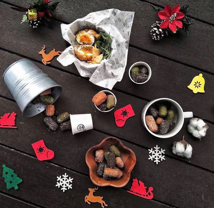 Arranged Food and Objects