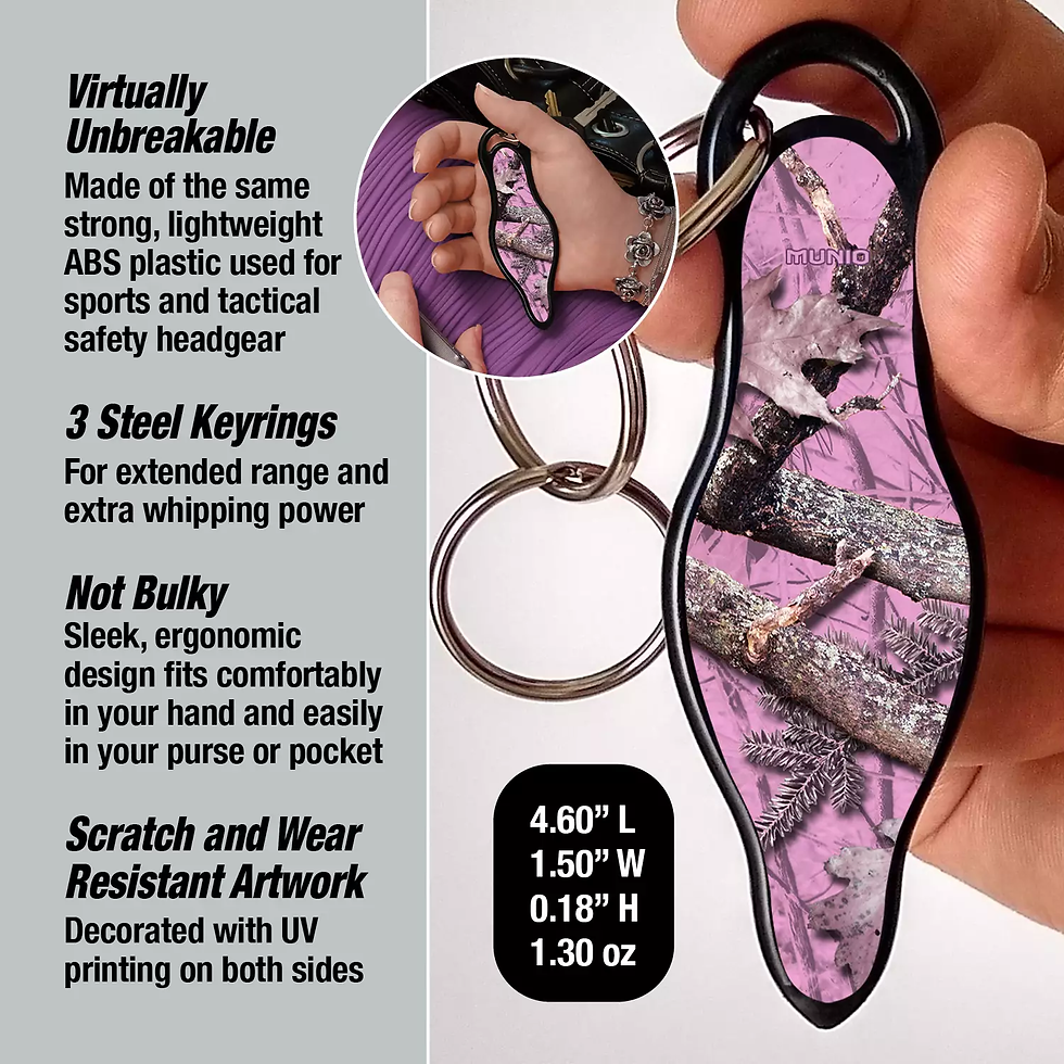 Thumbnail: Natural Camo PINK Self Defense Keychain