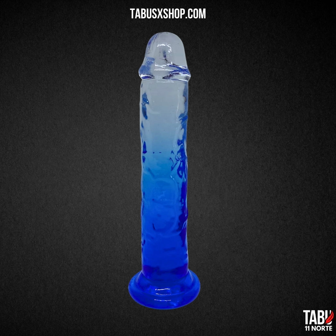 Dildo Jelly Bicolor - Azul