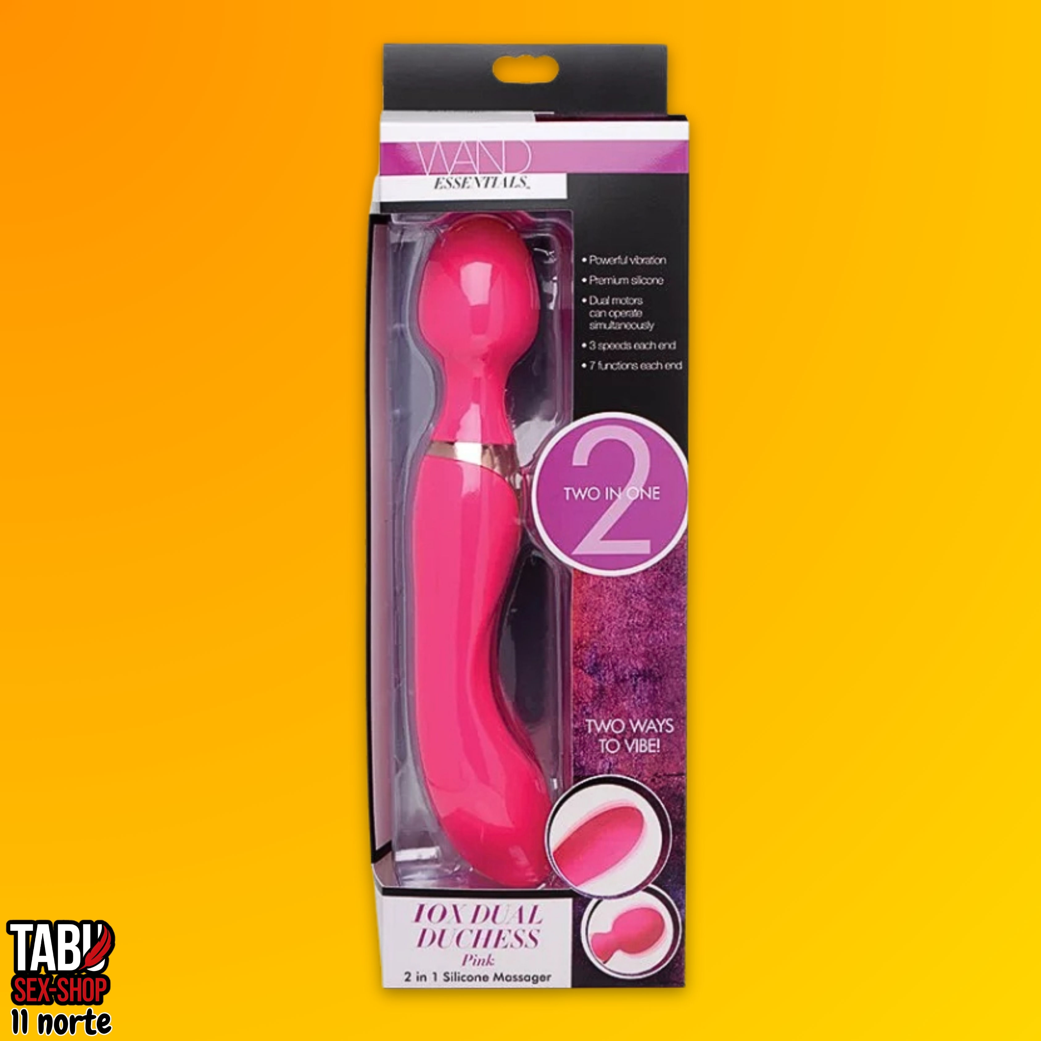 10X Dual Duchess 2-in-1 Silicone Massager