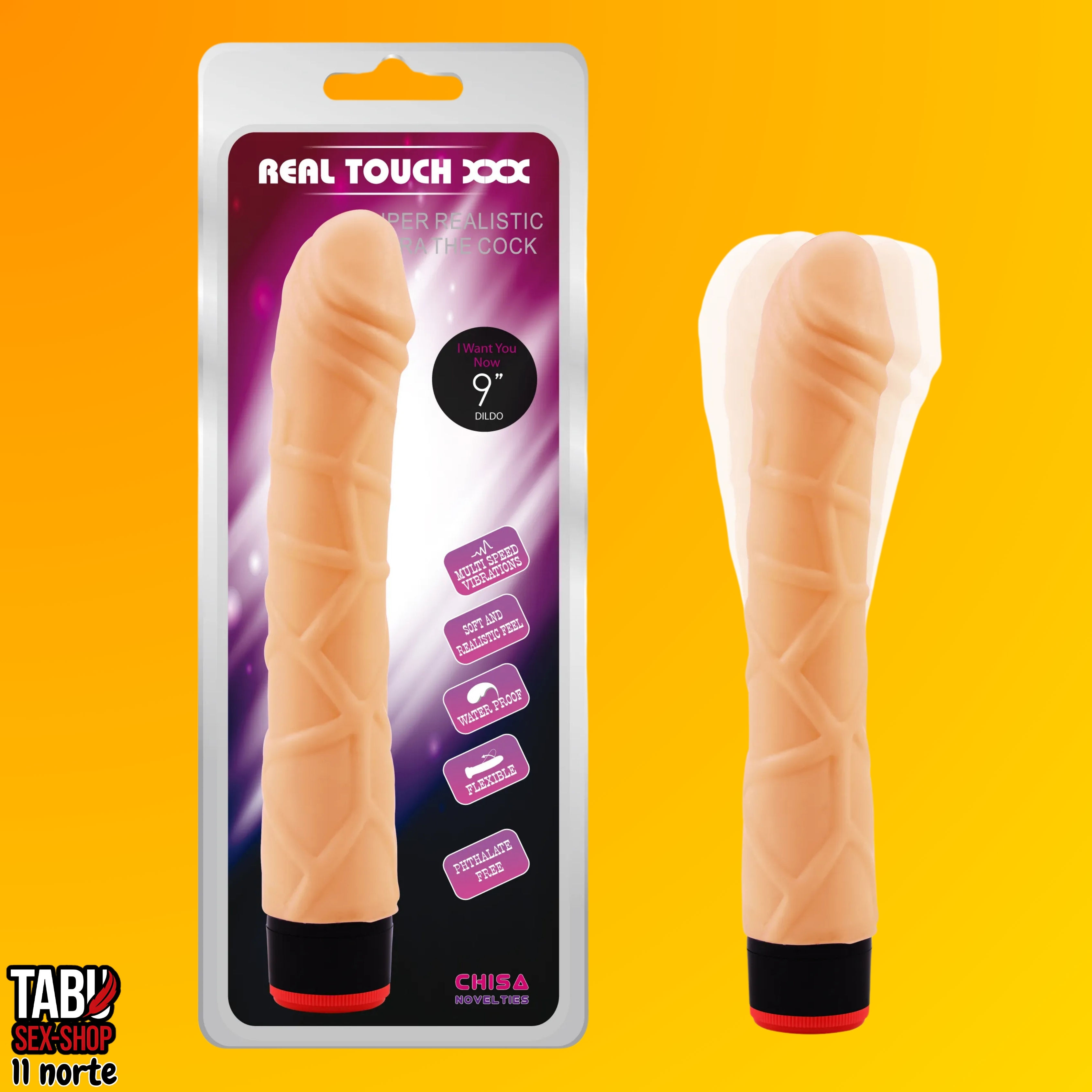 Real Touch XXX 9" Vibe Cock