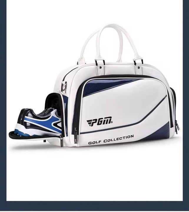 Miniature : Sac de voyage waterproof Boston (Blanc et bleu)