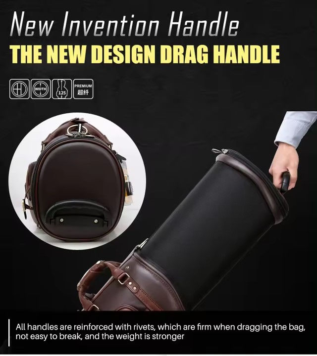 Miniature : Le "Must" Sac de golf rétractable (Noir et brun)