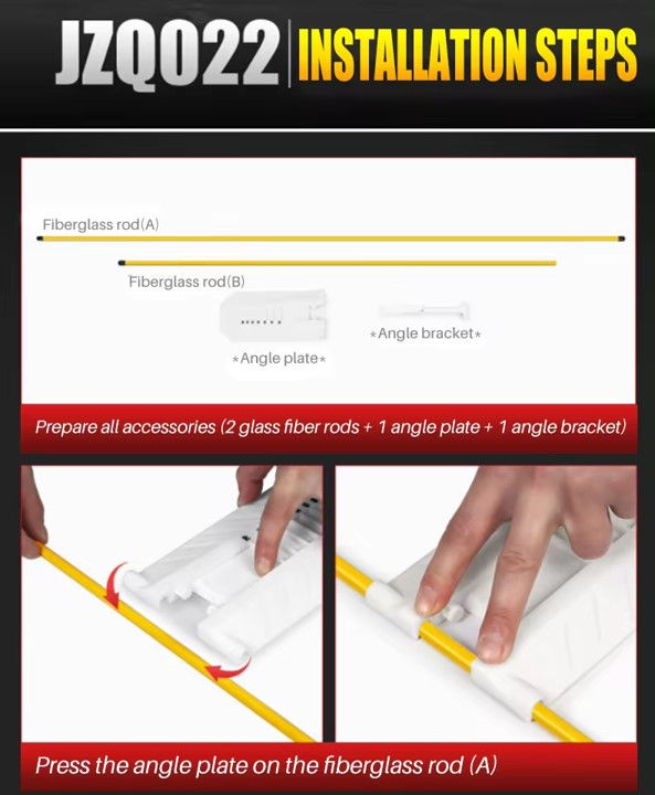 Miniature : Baguettes d'alignement avec angles de swing