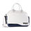 Miniature : Sac de voyage waterproof Boston (Blanc et bleu)