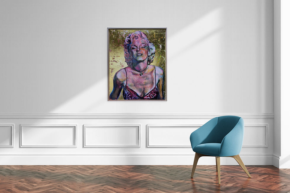Maria Trattner Marilyn Monroe gold - Kunstwerk