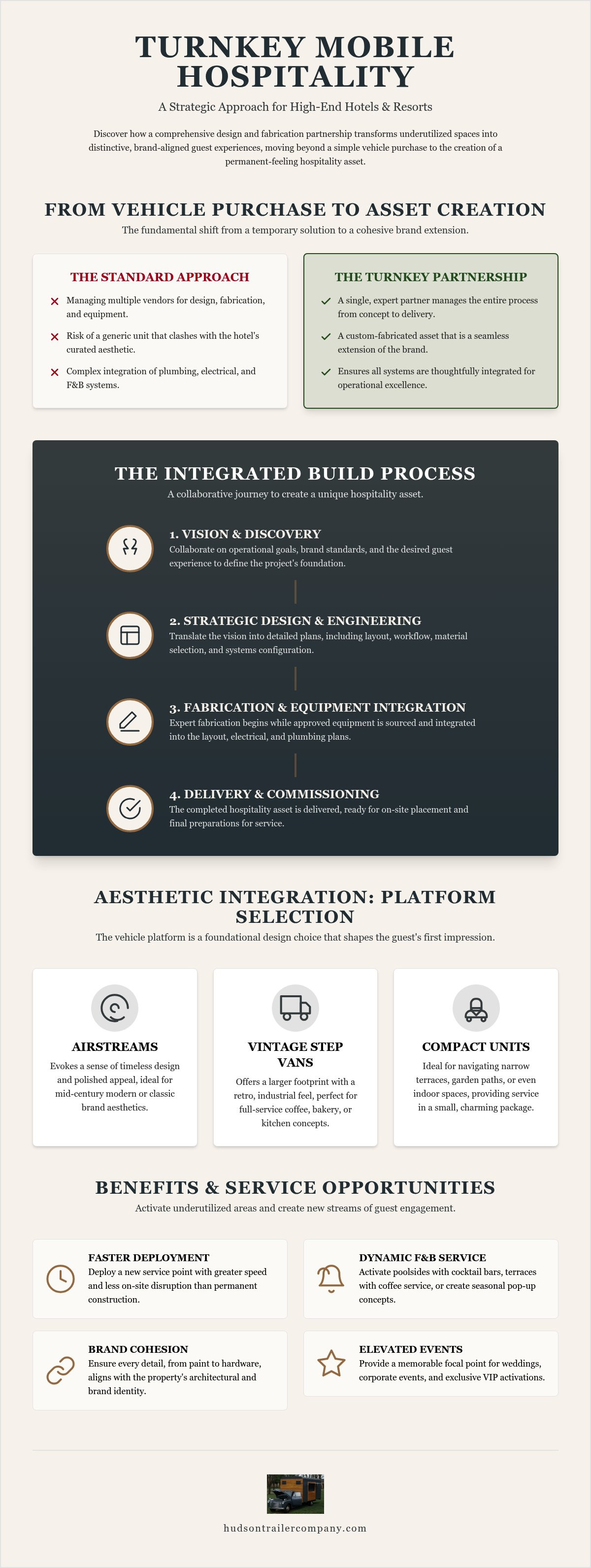 Turnkey mobile business design for hotels