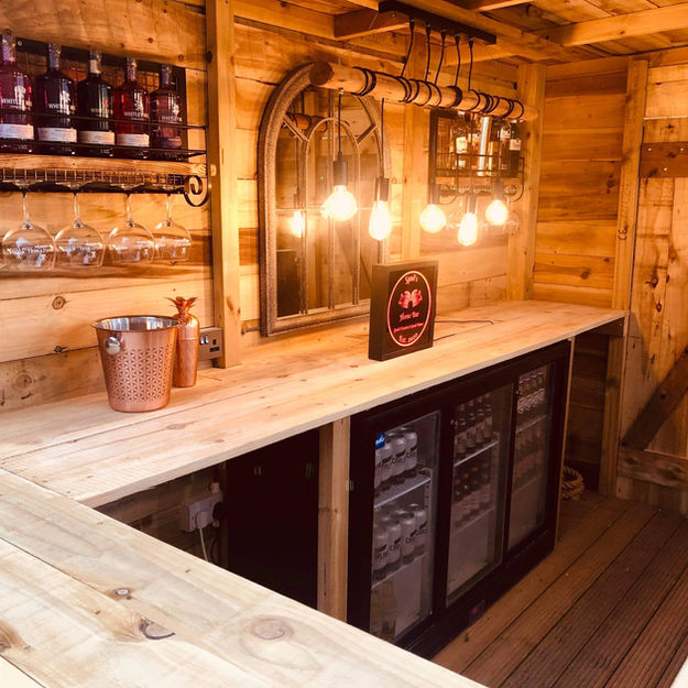 Bespoke bar lighting installation